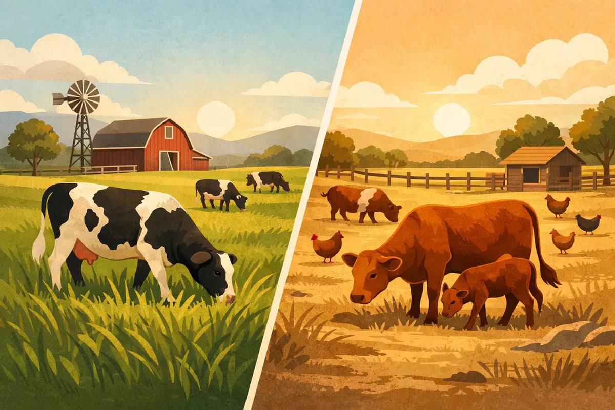 Grass Fed vs Pasture Raised Explained