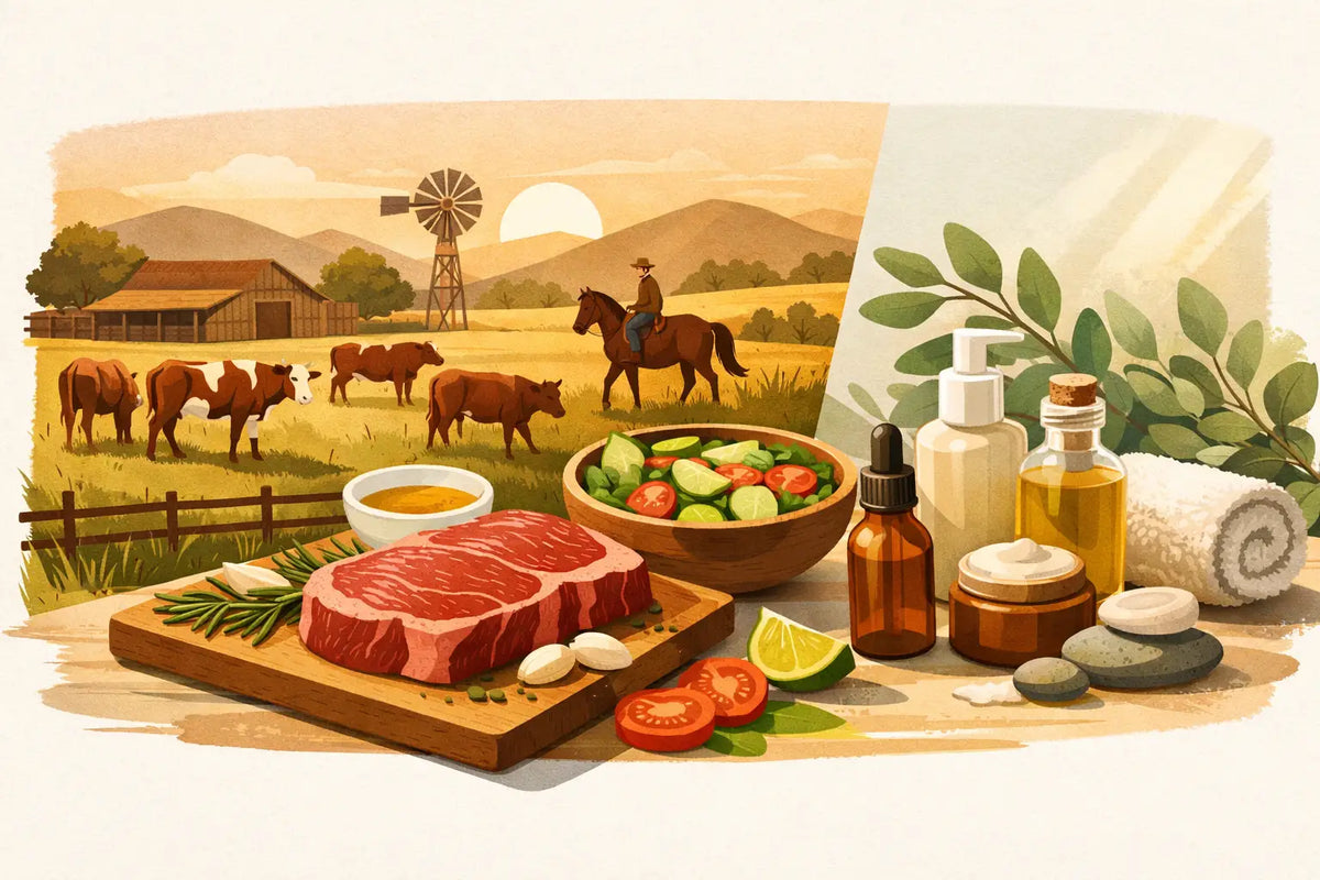 Ranch to Table Beef for Food, Wellness, and Skin